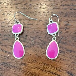 Elegant Pink Drop Earrings